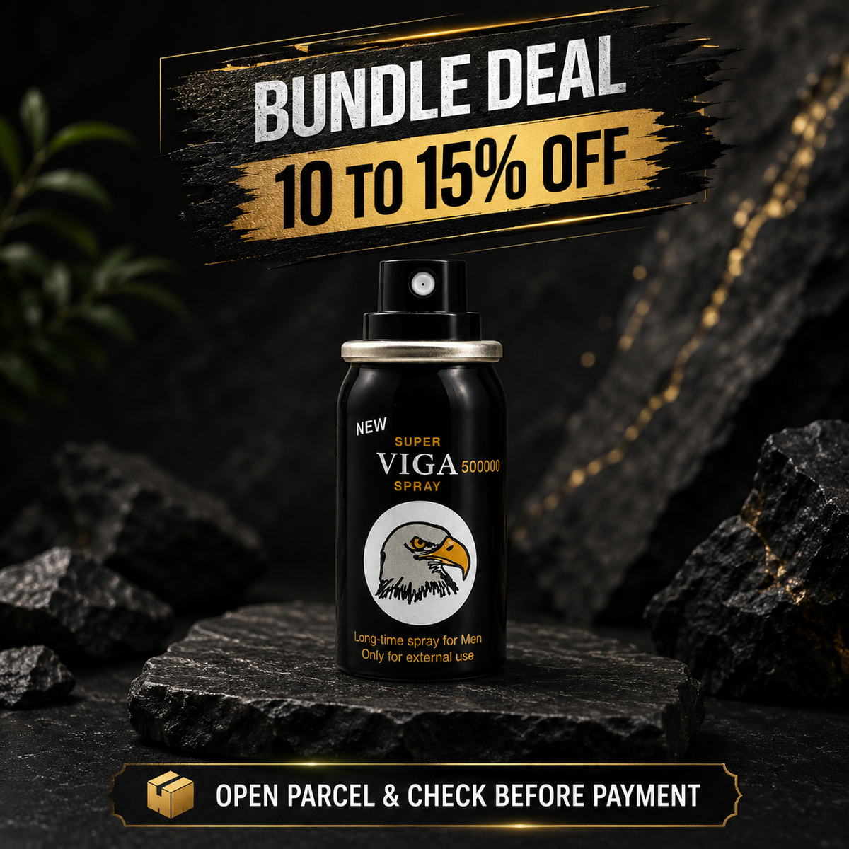 Super Viga 500000 delay spray for men – Vitamin E external use spray