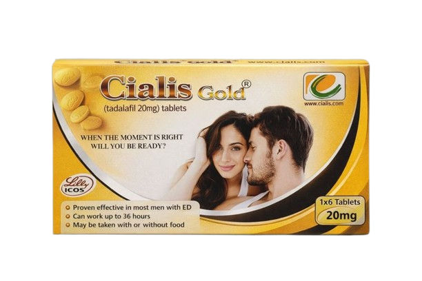 Cialis Gold Tablets – Tadalafil 20 mg (6 Tablets)