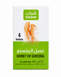 SHABAB Honey of Ginseng – Natural Honey Blend with Korean Red Ginseng (4 Sachets)
